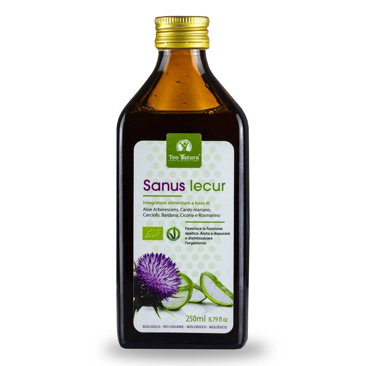 Integratore Biologico di Aloe e Cardo Mariano 250ml - Sanus Iecur