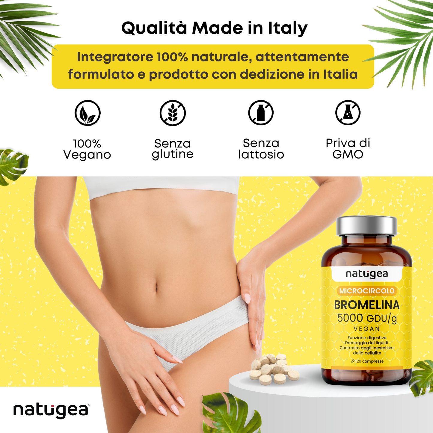 Bromelina forte 5000 GDU/g reali