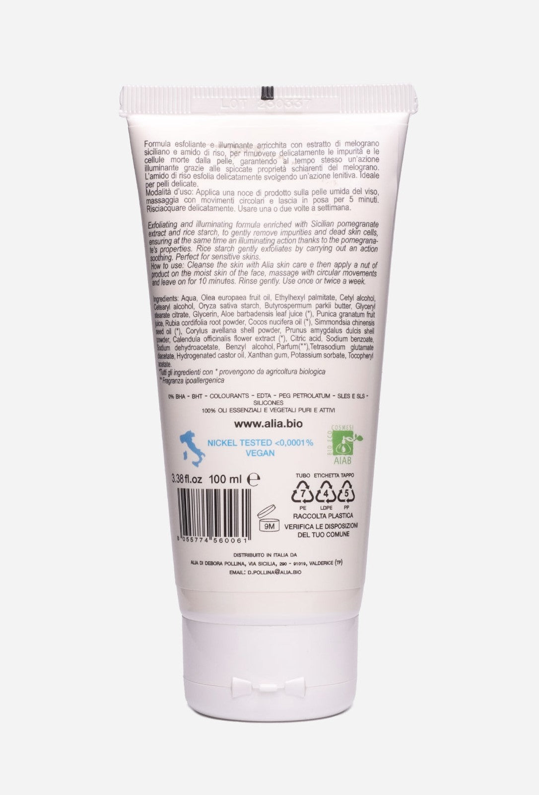 ALIA SKIN CARE – Maschera Viso Esfolia & Illumina 100ml