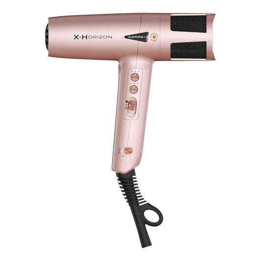 GAMMA PIU' | X.Horizon - Asciugacapelli Professionale Motore Digitale G-Tron Turbo con Generatore Ioni Rose Gold