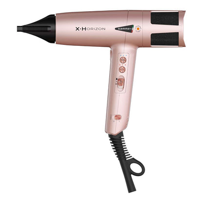 GAMMA PIU' | X.Horizon - Asciugacapelli Professionale Motore Digitale G-Tron Turbo con Generatore Ioni Rose Gold