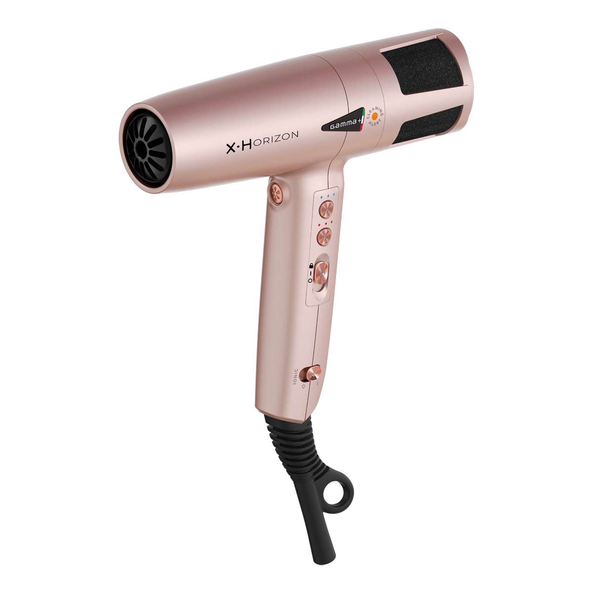 GAMMA PIU' | X.Horizon - Asciugacapelli Professionale Motore Digitale G-Tron Turbo con Generatore Ioni Rose Gold