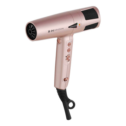 GAMMA PIU' | X.Horizon - Asciugacapelli Professionale Motore Digitale G-Tron Turbo con Generatore Ioni Rose Gold