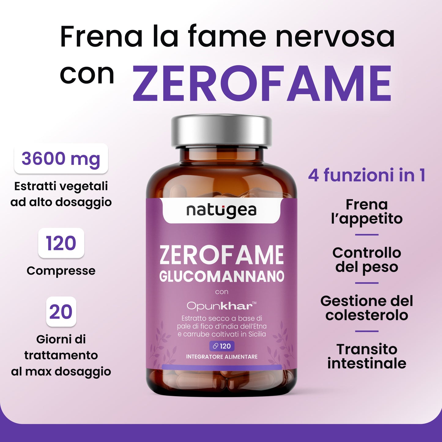 Glucomannano ZEROFAME® con Opunkhar®