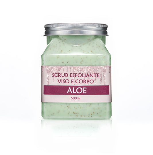 Scrub Viso e Corpo Aloe 500g